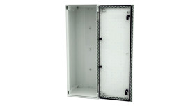 Szafka ścienna rozdzielcza 800 mm 300 mm 230mm Poliester wzmacniany włóknem szklanym RS PRO RAL 7035