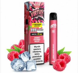 E-PAPIEROS VIRTUS RASPBERRY ICE0