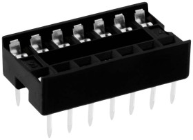 Connfly DS1009-14AT1NX-0A2 Podstawka pod układy scalone Wymiary siatki: 2.54 mm Ilość styków: 14 1 szt. tuba