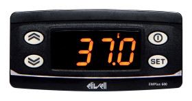 Wskaźnik temperatury Eliwell Uz: 230 V AC wejście Termopara typu K, termopara typu J, PT100 74 x 32mm