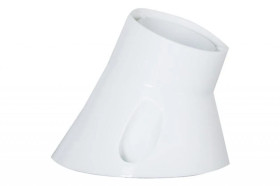 Oprawka skośna przykręcana E27 biała
