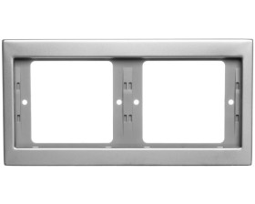 Berker K.5 Ramka podwójna pozioma stal szlachetna nierdzewna 13637004