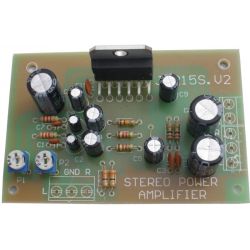 J-215v2 Wzmacniacz mocy STEREO 2x10W z układem TDA2005 - KIT