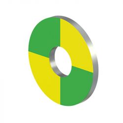 FR-POAG-S - Podkładka żółto-zielona dla wtyków serii POAG-S6/…