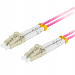 Patchcord światłowodowy MM LC/UPC-LC/UPC duplex 3mm OM4 purple 2m LANBERG