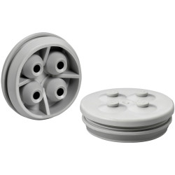 Spelsberg 26043301 Twin Membrane Plug grey TPE max 4 Cable entries
