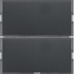 KNX e/s B.x Przycisk 2-kr z p. opis., diod. LED RGB i czuj. temp., ant. i alu 80162785