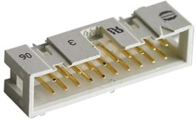 Wtyk PCB 20-pinowe raster: 2.54mm 2-rzędowe HARTING Przewlekany 1.0A 500.0 V.