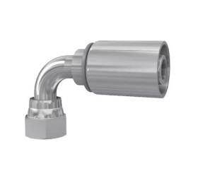 Złączka hydrauliczna, Złacze A: Przewód elastyczny 5/16 cala, Złacze B: UNF 1/2-20, Stal, 410 bar