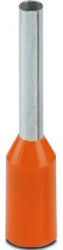 Insulated wire end ferrule, 0.5 mm², 14 mm/8 mm long, UL 486F-E, orange, 3202902