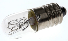 Oświetlenie wskaźnika 240 V E10 bezbarwna 3.8 lm RS PRO rozmiar T3 1/4