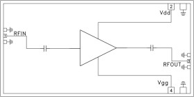 Low Noise Amplifier Chip, 71 - 86 GHz
