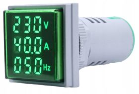Panel Woltomierz, amperomierz, częstotliwościomierz