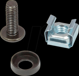 GC-N0099 M6 mounting kit, 20-mm screws, 50-piece set, black