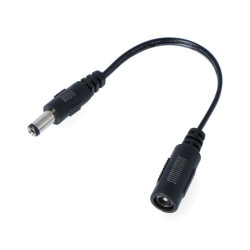 Adapter gniazdo DC 5,5/2,1mm - wtyk DC 5,5/2,5mm
