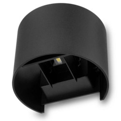 Kinkiet Ogrodowy Elewacyjny LED 2x3W 4000K Regulowany góra dół Czarny PINUS LUMILED