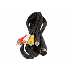 Kabel DIN-4*RCA 1,2-1,5m DIN5 (545)
