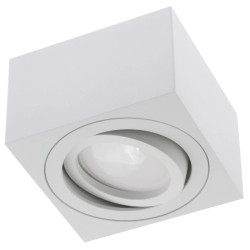 Oprawa Natynkowa HALOGENOWA Spot Tuba Ruchoma AMAT-S Kwadratowa Biała 50mm LUMILED