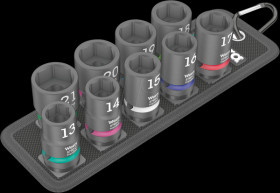 05004580001 Socket wrench set, external hexagon, 1/2" drive