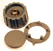 GALKA-Z42P Gałka potencjometru obrotowego zaciskowa, popielata średnica 42 mm (na ośkę 6 mm)