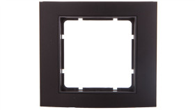 Berker B.3 Ramka Pojedyncza Aluminium Czarny/Antracyt 10113005