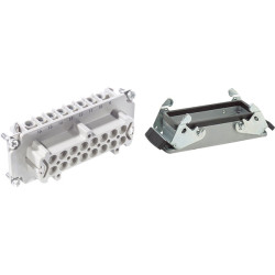 LAPP EPIC&#xAE; KIT H-BE 16 BS AG 16P F Metal Panel-mount Housing