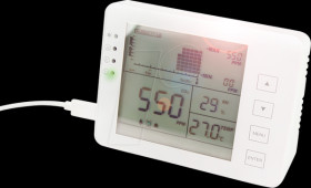 SC0115 CO2 meter with traffic light, temperature &amp; humidity display