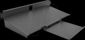 66749 19" shelf, 1 U, dark gray