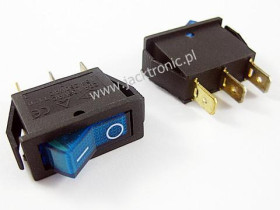 PRZEŁ.<125D>PODŚW.230V WĄSKI NIEBIESKI