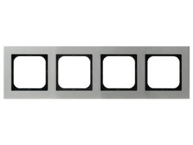SONATA METALIK Ramka 4 poczwórna aluminiowa 6 mm aluminium R-4RA/35 OSPEL