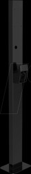 EVSTND01 Installation column for wallbox charging stations, 149 cm, black