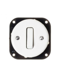 CERAMICZNY PRZYCISK DZWONKOWY PODTYNKOW KLAWISZOWY BIAŁY BEZ RAMKI 2PD01AW KLBR