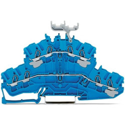 Dwurzędowa złączka szynowa WAGO poziomy: 2 14AWGWciskane TOPJOB S