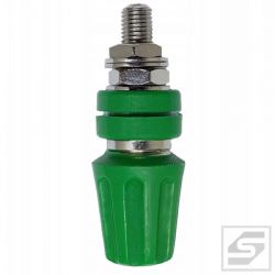 Zacisk laboratoryjny ZACI-4242 RoHS zielony 6mm ABS 40A ZL5/1G PREMIUM