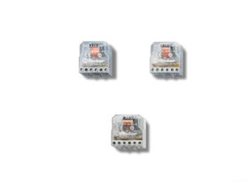 Modułowy przekaźnik krokowy 12V ac DPST Finder Montaż na panelu