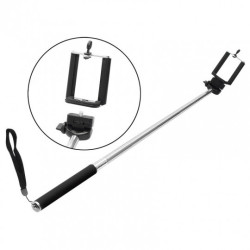 Selfiestick dla smartfonów - SF-101 -1,15m - Bluetooth - czarny