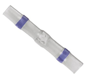 Łącznik lutowany, dł. 42mm, Ø kabla Maximum of 4.5mm, kolor: Niebieski, materiał: Poliolefina, TE Connectivity