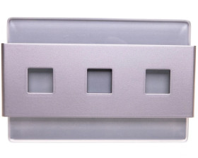 Gong dwutonowy GLASSO 230V srebrny GNS-248-SRB SUN10000116