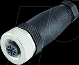 V1-G-BK SAL M12, 3-pin, female