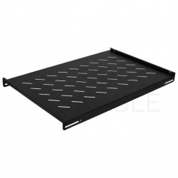 Półka stała do szafy RACK 19" 1U 720mm boczny montaż czarna NEKU FLR GREEN