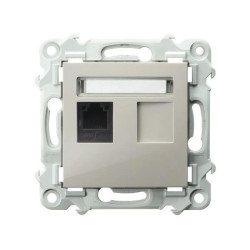 SZAFIR Gniazdo telefoniczne pojedyncze kaszmirowy beż GPT-1Z/m/83