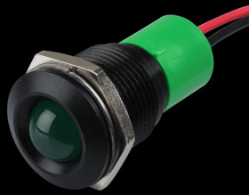 Q16P3BXXG220E Indicator LED, 220 V AC, 16 mm, wired, green/BlC