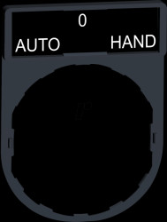 ZBY2385 Legend holder 30x40 mm, for Ø 22-mm devices, with AUTO-O-HAND si