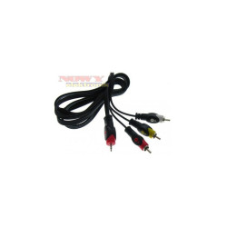 Kabel jack 2,5(4-pol)-3*RCA 1,5m