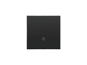 SIMON 55 Klawisz pojedynczy z oczkiem z piktogramem "światło" do: SP1M czarny mat TKWS1L/149 KONTAKT SIMON