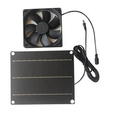 Wentylator panelowy 6W Panel słoneczny Monokrystaliczny krzem 20,5% wydajności Przenośny laminat PET Kabel 3M Interfejs DC5521 N