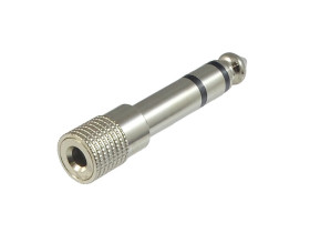 Przejście JACK wtyk 6.3mm - gniazdo 3.5mm stereo metalowe