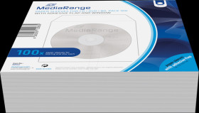 BOX62 Paper CD case for 1 disc, Pack of 100, white