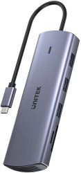 Unitek Hub 9w1 USB C Gigabit Ethernet HDMI VGA 3x USB A czytnik kart PD 100W