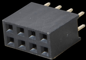 094-2-008-0-NFX-YS0 Sockets 2.54 mm, 2X04, straight